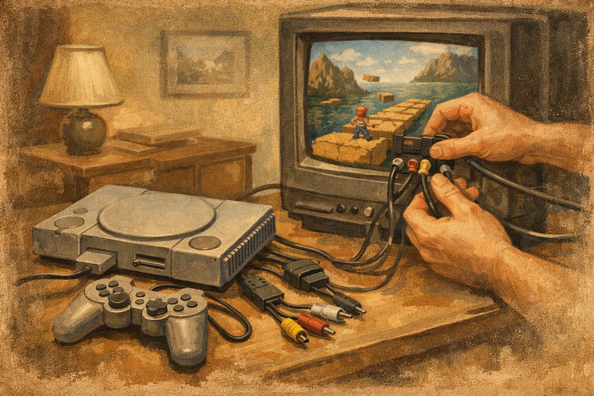 PlayStation 1 kabel til TV - slik velger du