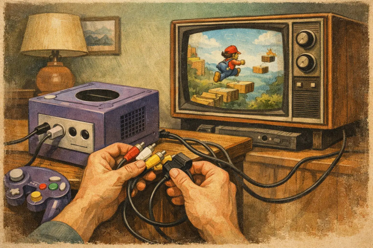 Hvordan koble GameCube til TV uten frustrasjon