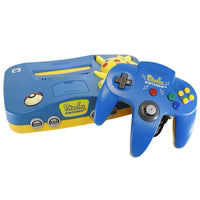 Nintendo 64 Pikachu Version Blue Yellow Konsollpakke | N64