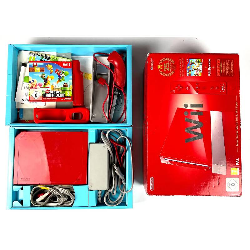 Nintendo Wii Red 25th Anniversary komplett