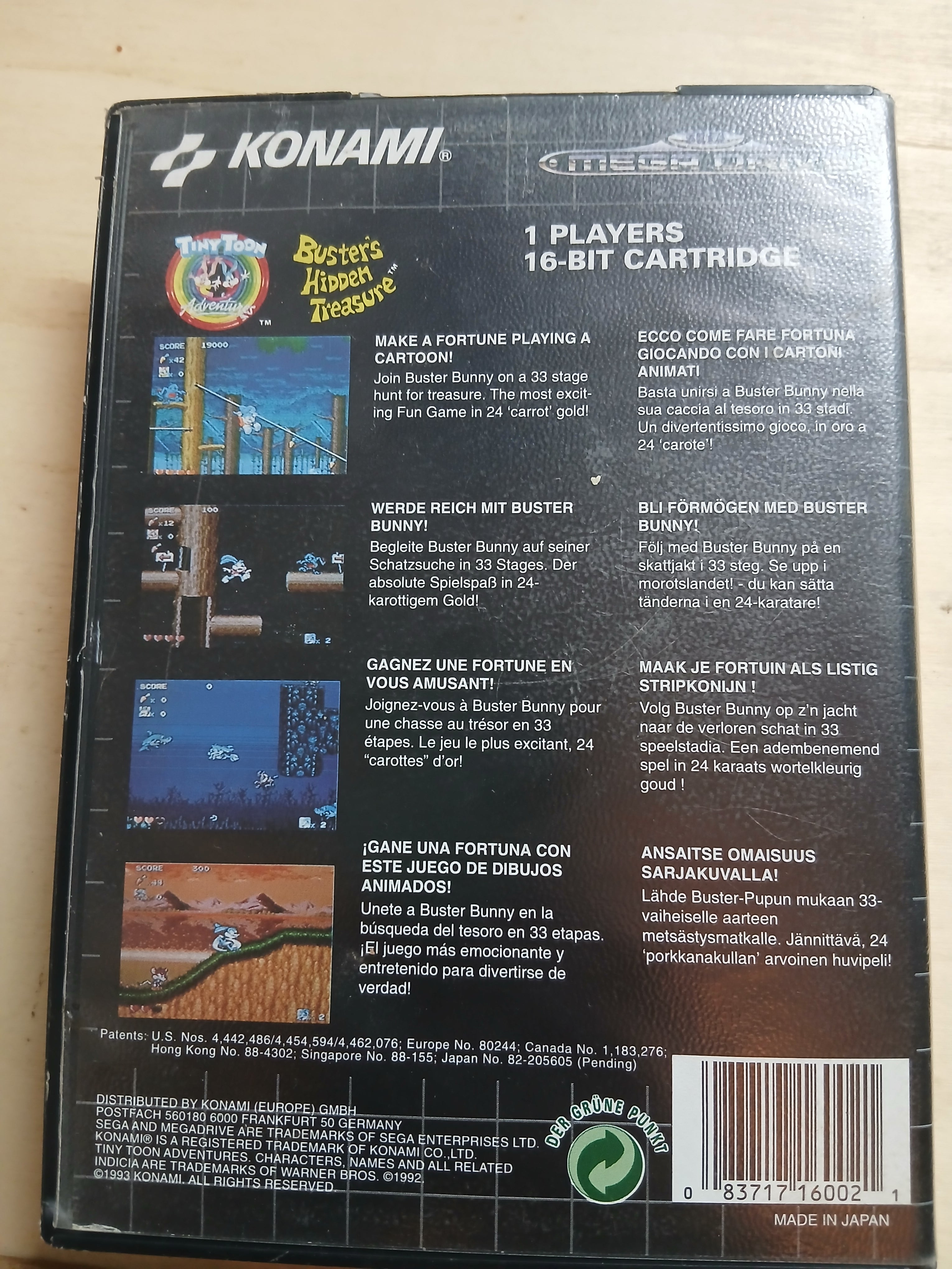 Tiny Toon Adventures: Buster's Hidden Treasure - Mega Drive