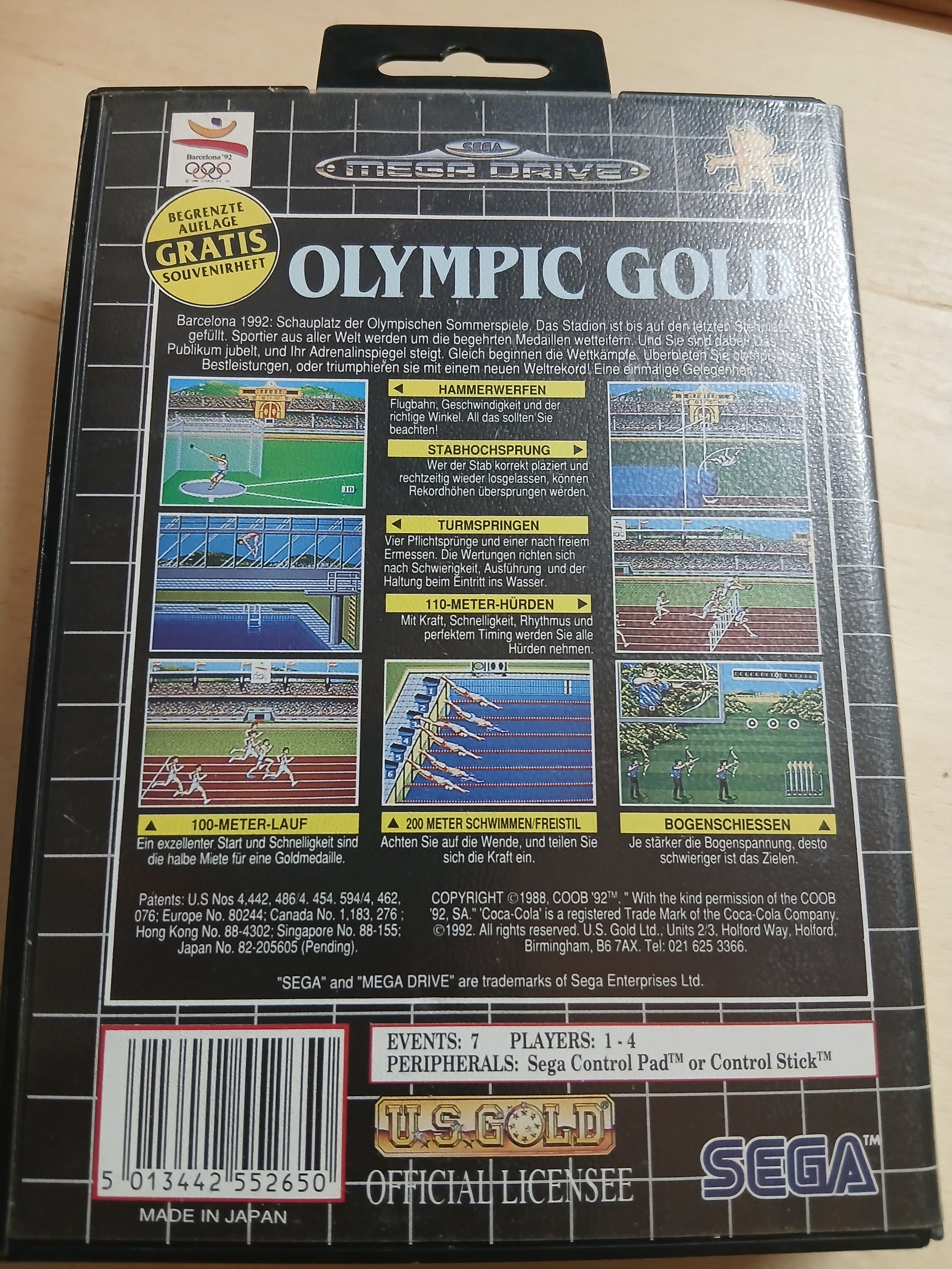 Olympic Gold - Mega Drive