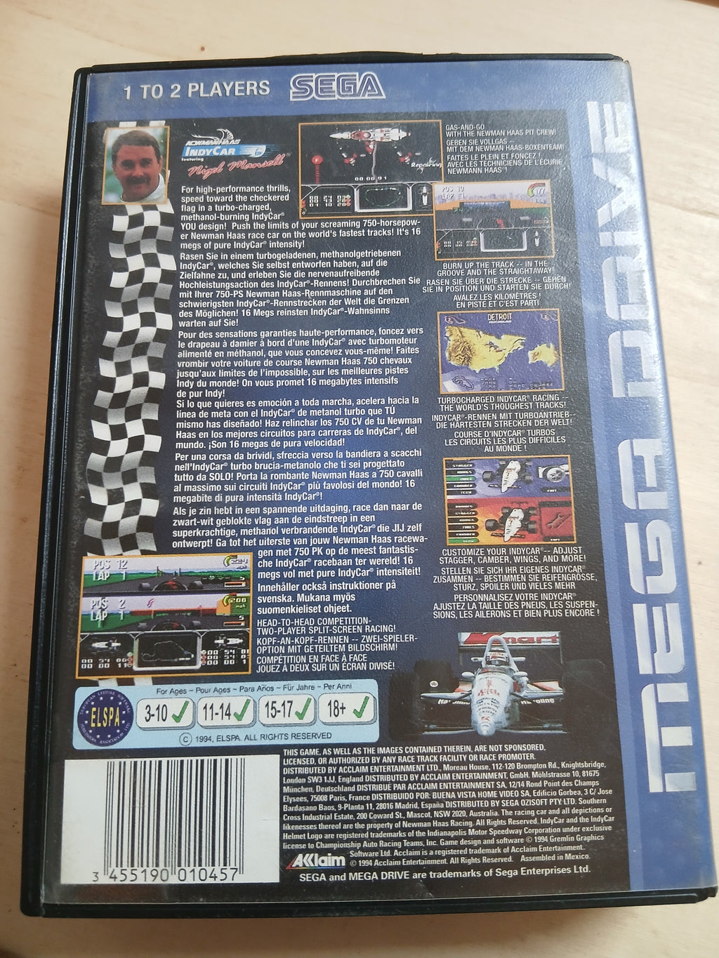 Nigel Mansell's Indy Car - Mega Drive