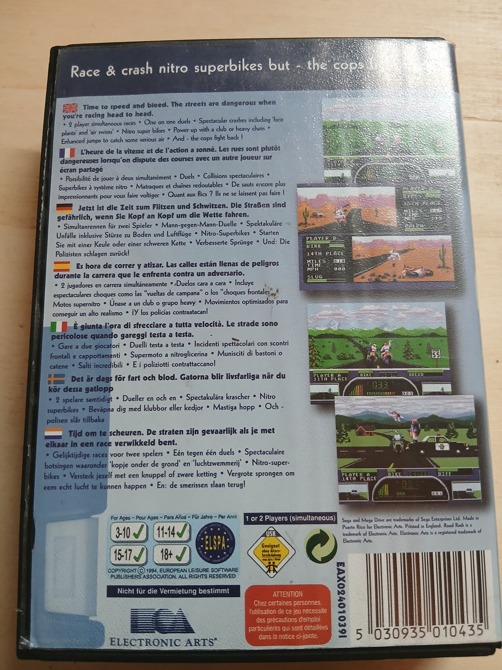 Road Rash 2 (Classics) - Mega Drive
