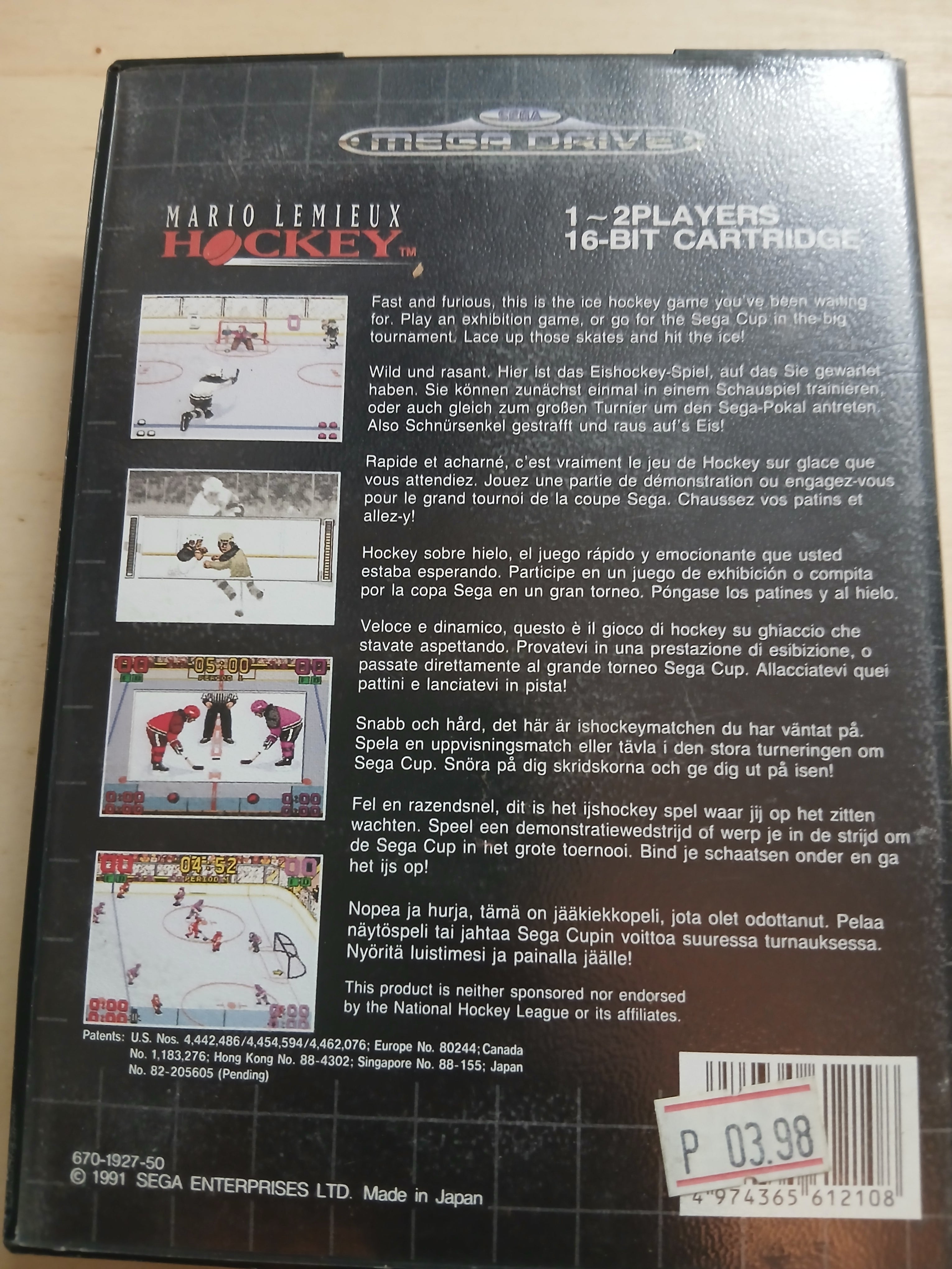 Mario Lemieux Hockey - Komplett PAL