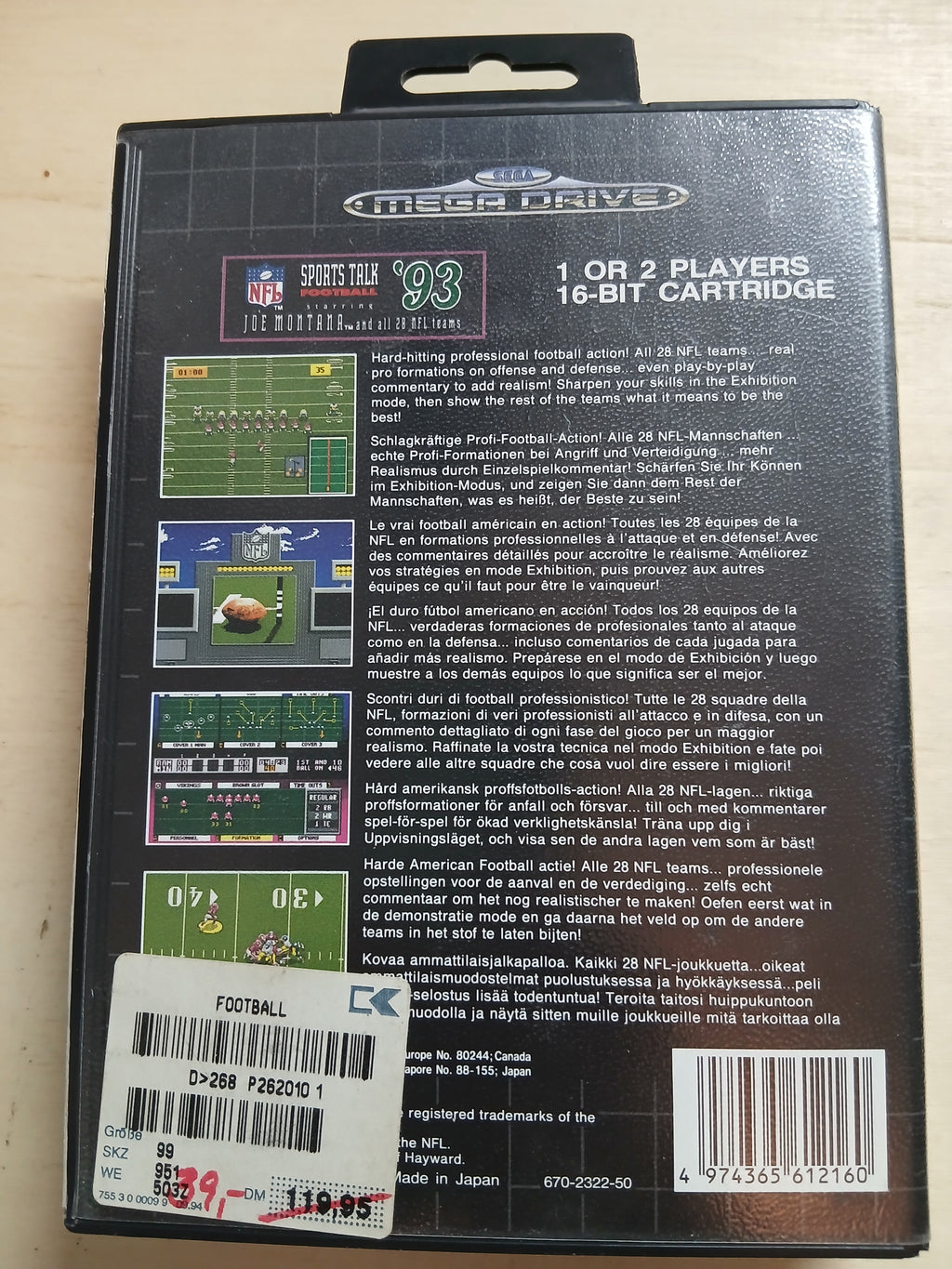 Sports Talk Football '93 - Komplett PAL
