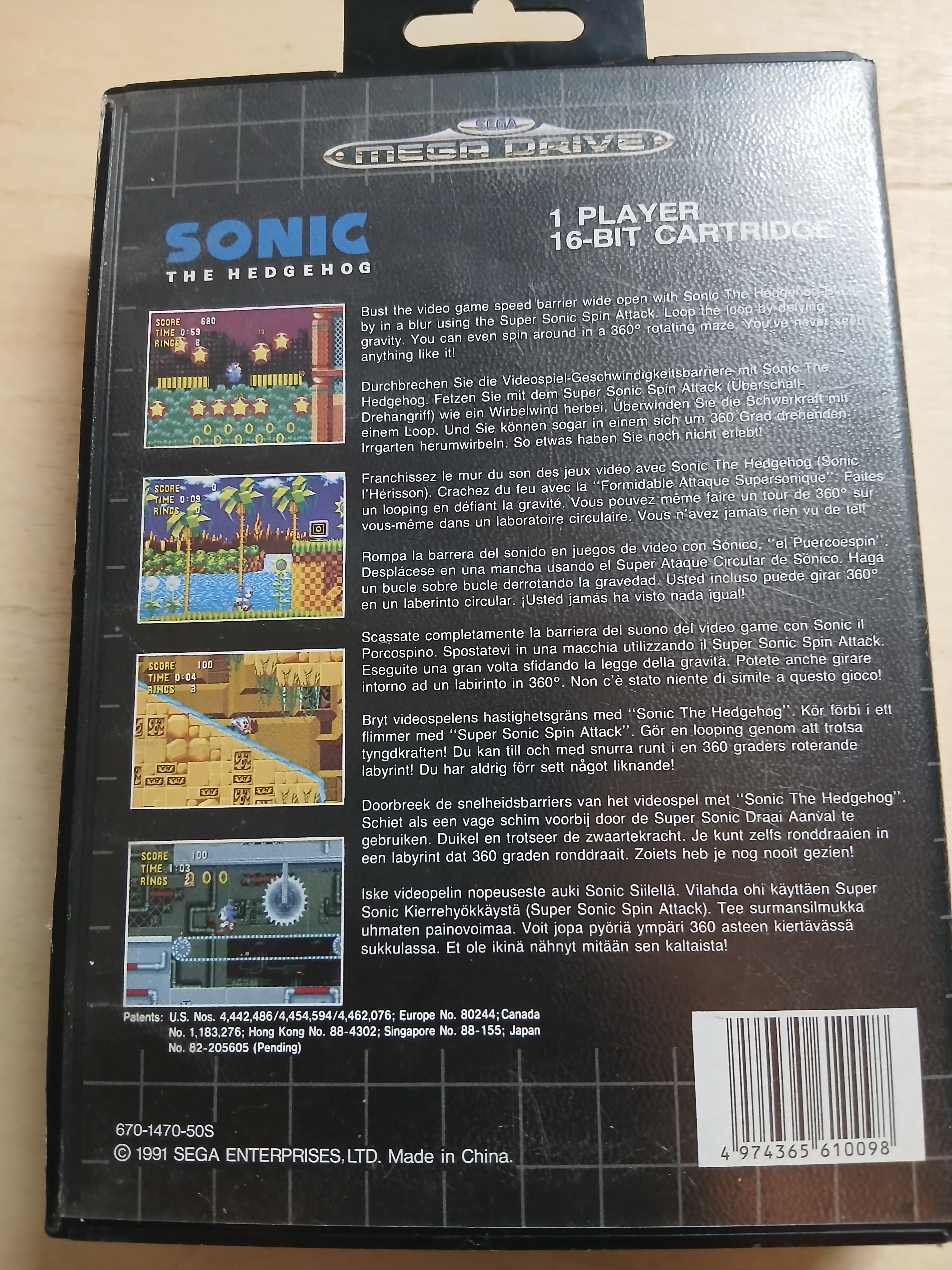 Sonic the Hedgehog - Komplett PAL