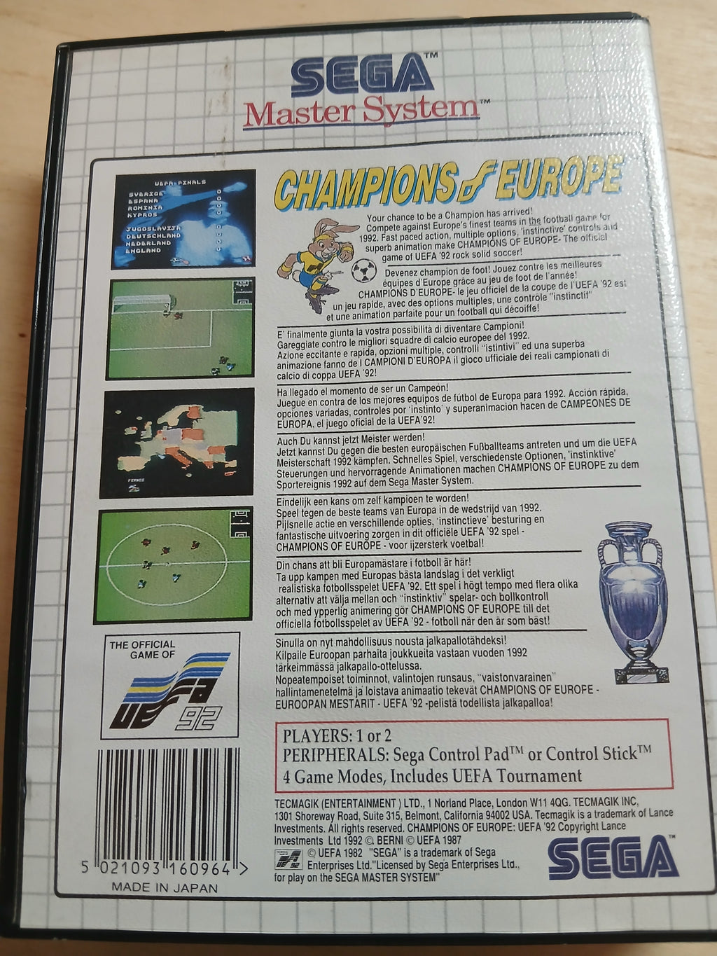 Tecmagik Champion of Europe - Komplett PAL