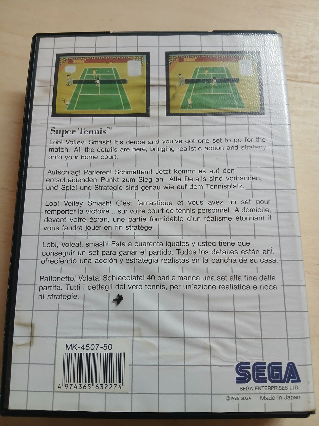 Super Tennis - Komplett PAL