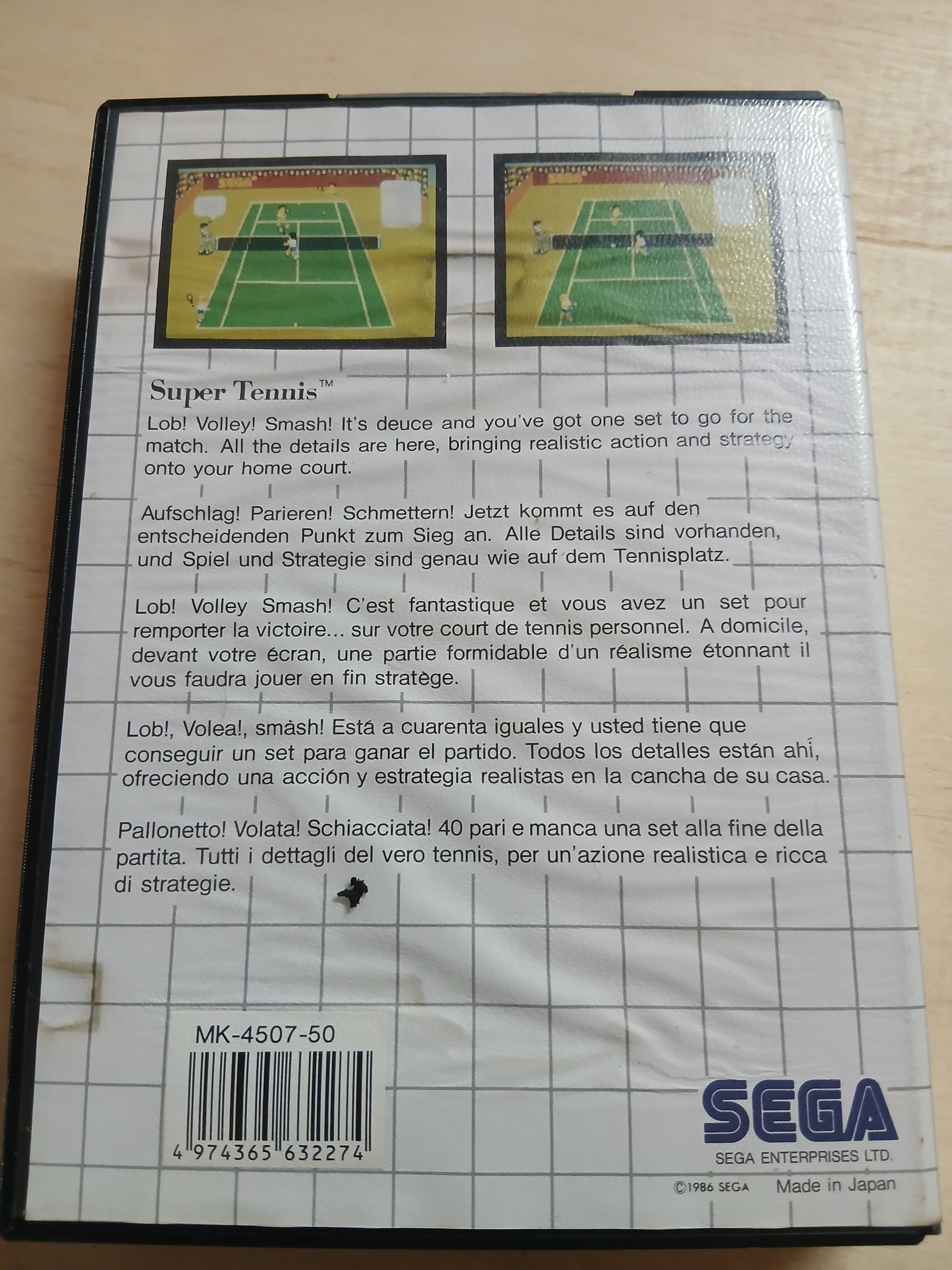 Super Tennis - Komplett PAL