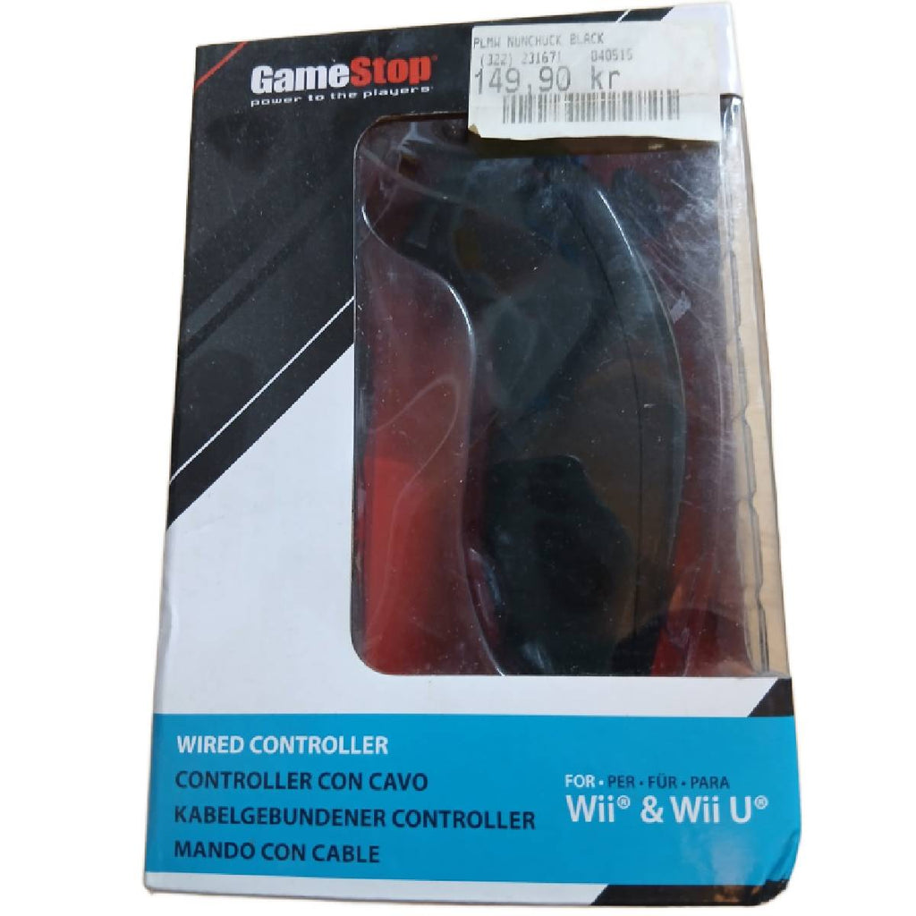 Nintendo Wii Nunchuck GameStop Black In Box