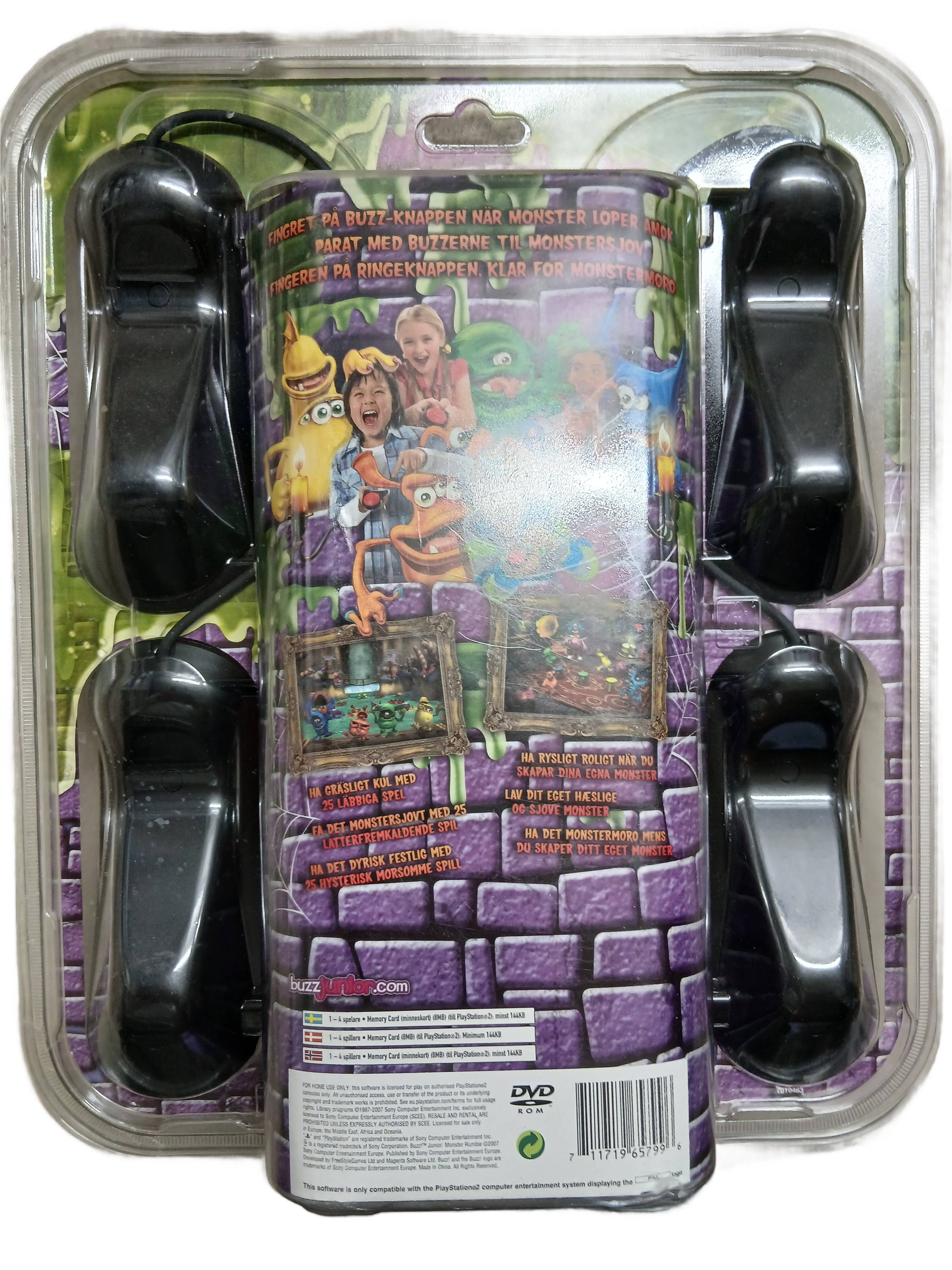Buzz Junior: Monster Rumble - PS2 (Forseglet Norsk Bundle)