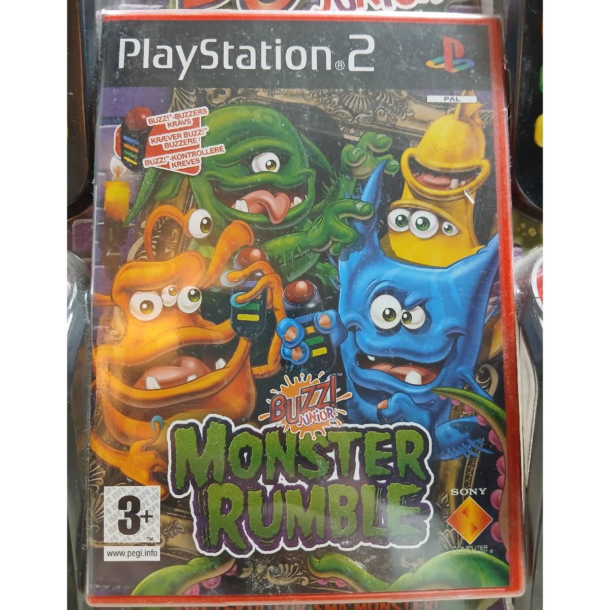 Buzz Junior: Monster Rumble - PS2 (Forseglet Norsk Bundle)