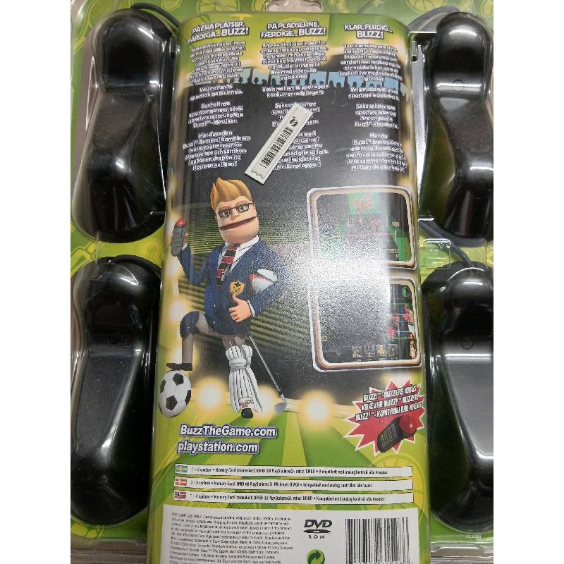 Buzz: The Sports Quiz + Buzzere (PS2) - Forseglet Norsk