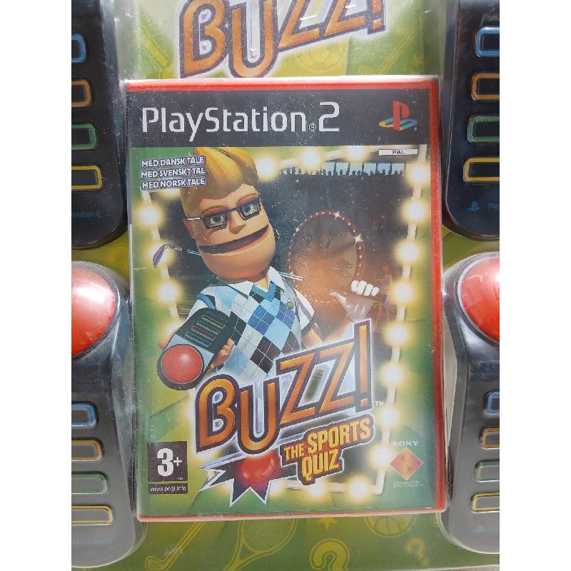 Buzz: The Sports Quiz + Buzzere (PS2) - Forseglet Norsk