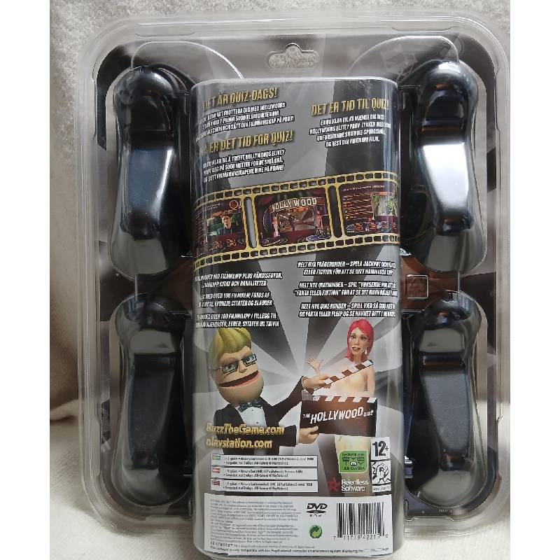 Buzz: The Hollywood Quiz + Buzzere (PS2) - Forseglet Norsk