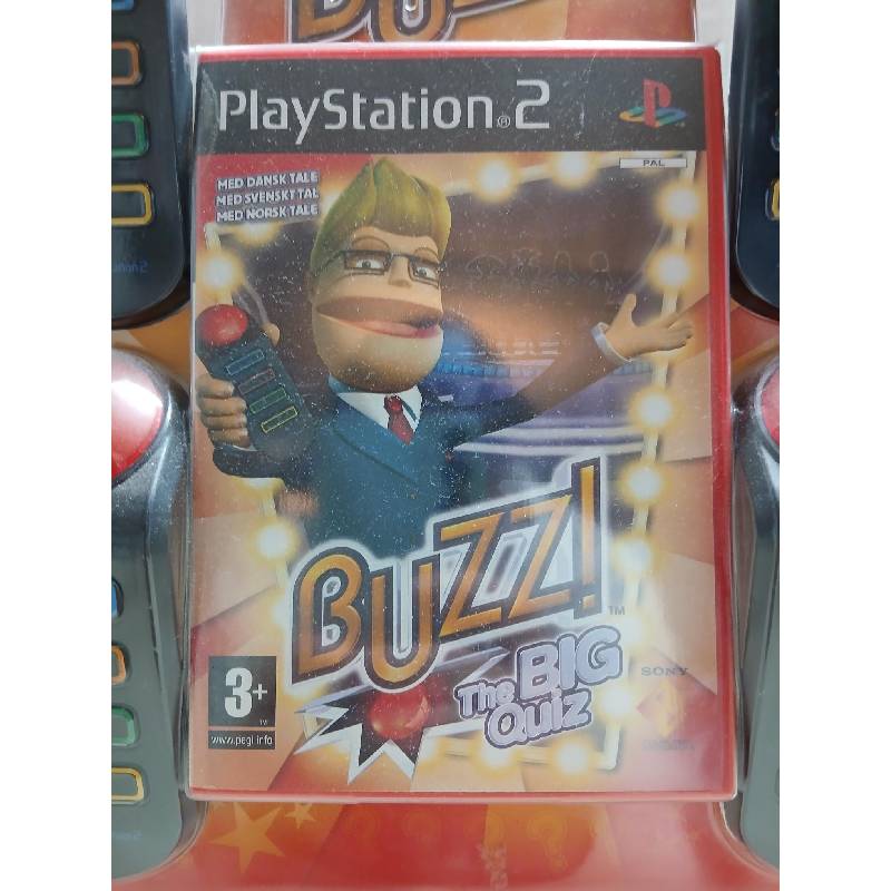 Buzz: The Big Quiz + Buzzere (PS2) - Forseglet Norsk
