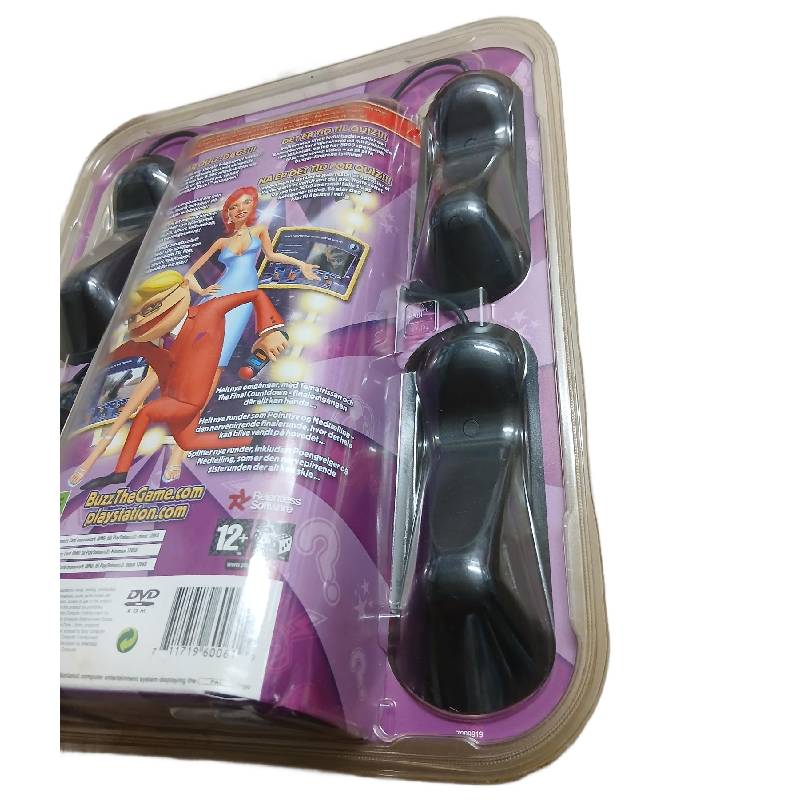 Buzz: The Mega Quiz + Buzzere (PS2) - Forseglet Norsk