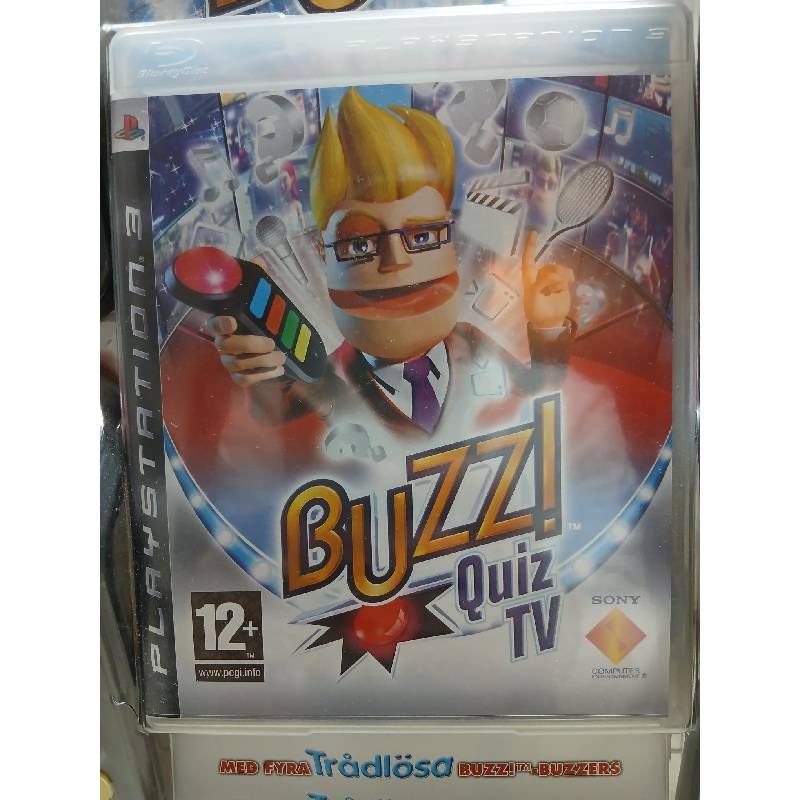 Buzz! Quiz TV + Buzzere - PS3 (Forseglet Norsk)