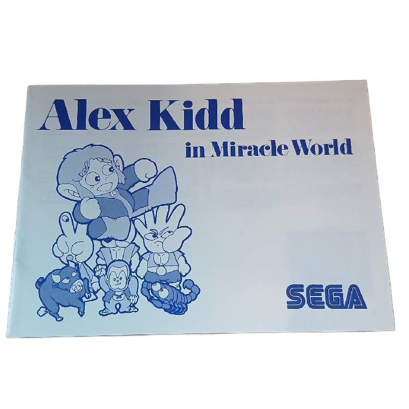 Alex Kidd in Miracle World Manual - Sega Master System