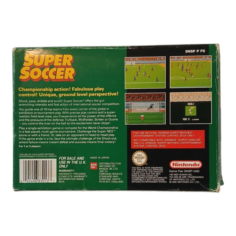 Super Soccer - SNES PAL med eske