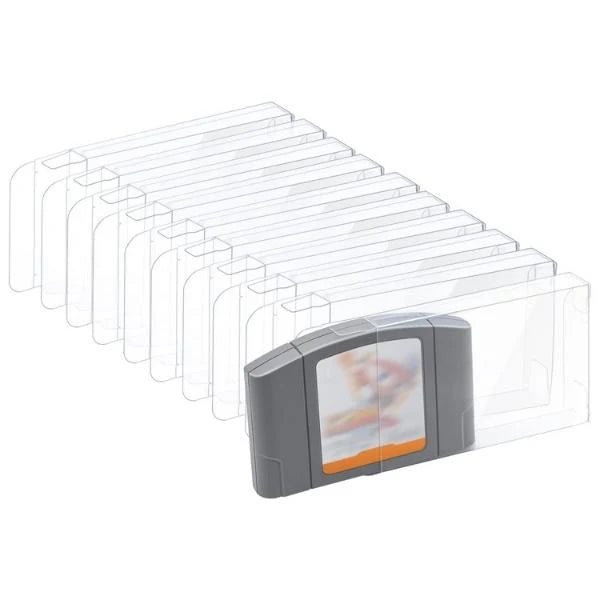 Hard Plast Beskyttelse til Nintendo 64 Spill Kassetter - 10 stk