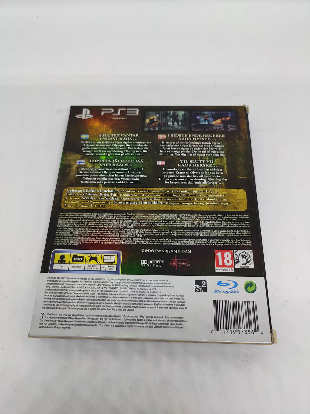 God of War Collector's Edition