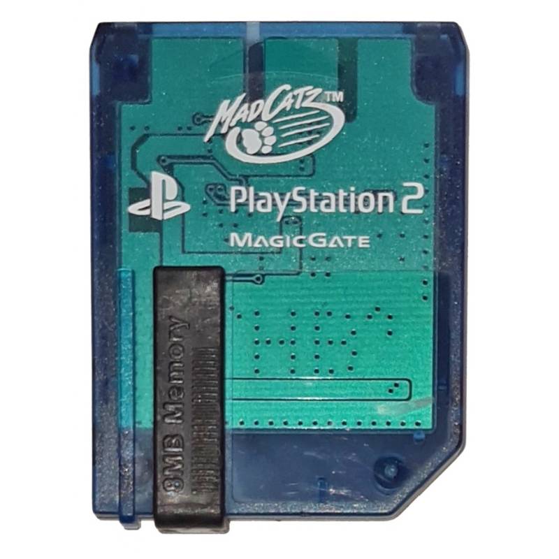 Mad Catz 8 MB Clear Blue Memory Card - Playstation 2