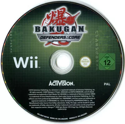 Bakugan Defenders of the Core (CIB) - Wii