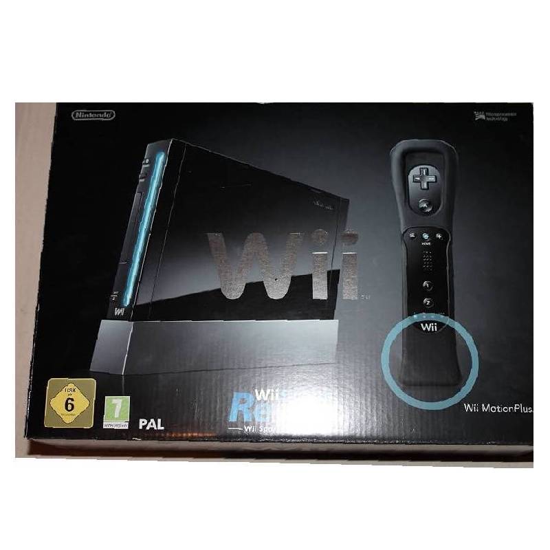 Nintendo Wii Sports Resort Svart Konsollpakke - Wii (I eske)
