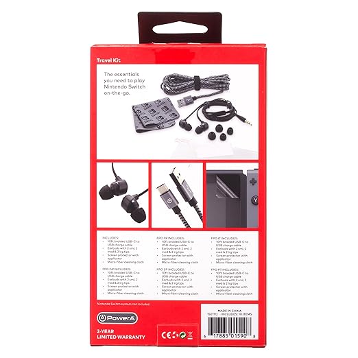 PowerA Nintendo Switch Travel Kit For Nintendo Switch