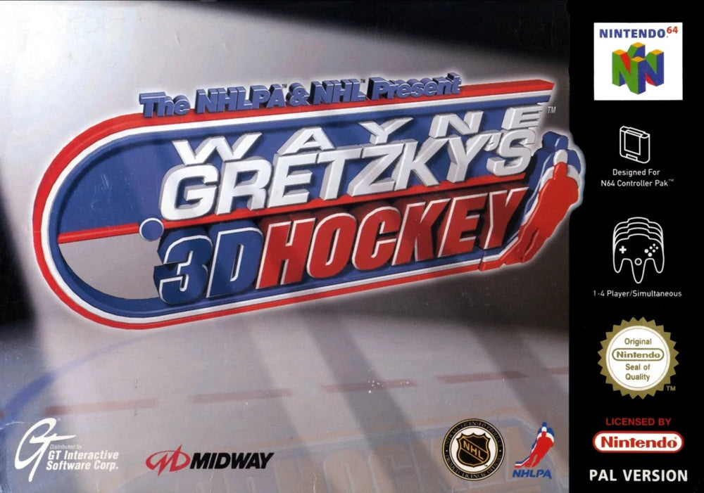 Wayne Gretzky's 3D Hockey N64 (kun kassett, NOE/EUR)