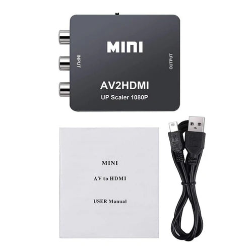Mini AV til HDMI Omformer Adapter - PlayStation 1-2 Tilbehør