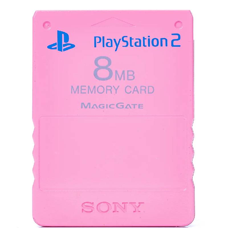 Original PlayStation 2 8MB Minnekort Rosa - PS2