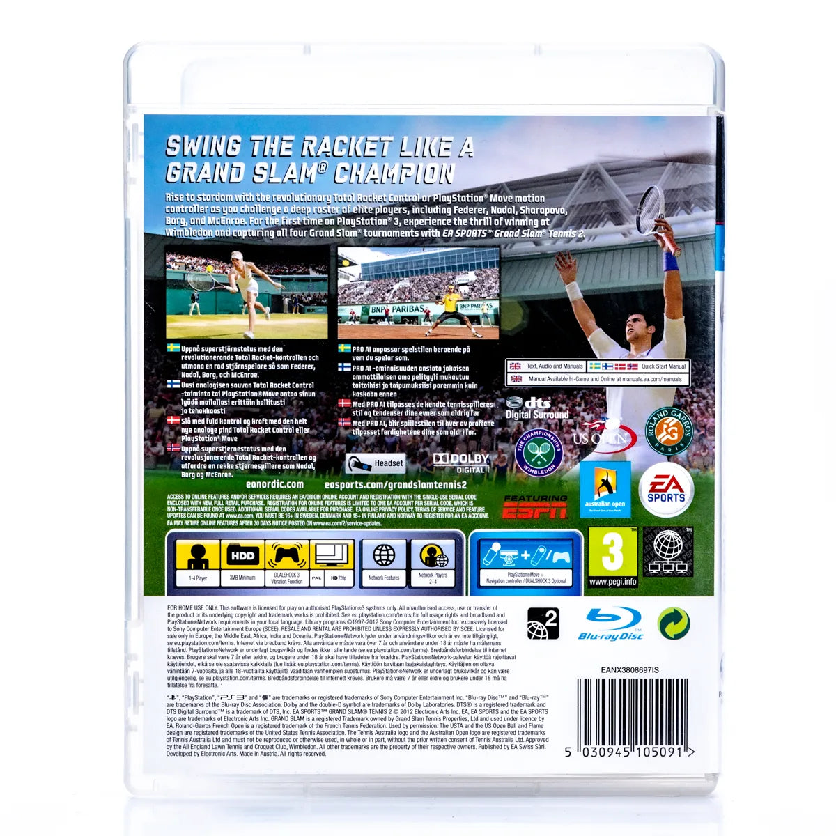 Grand Slam Tennis 2 (støtter PS Move)