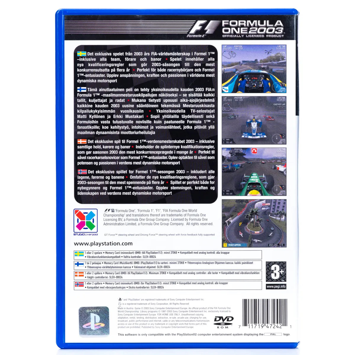 F1 Formula One 2003 (CIB) - PS2