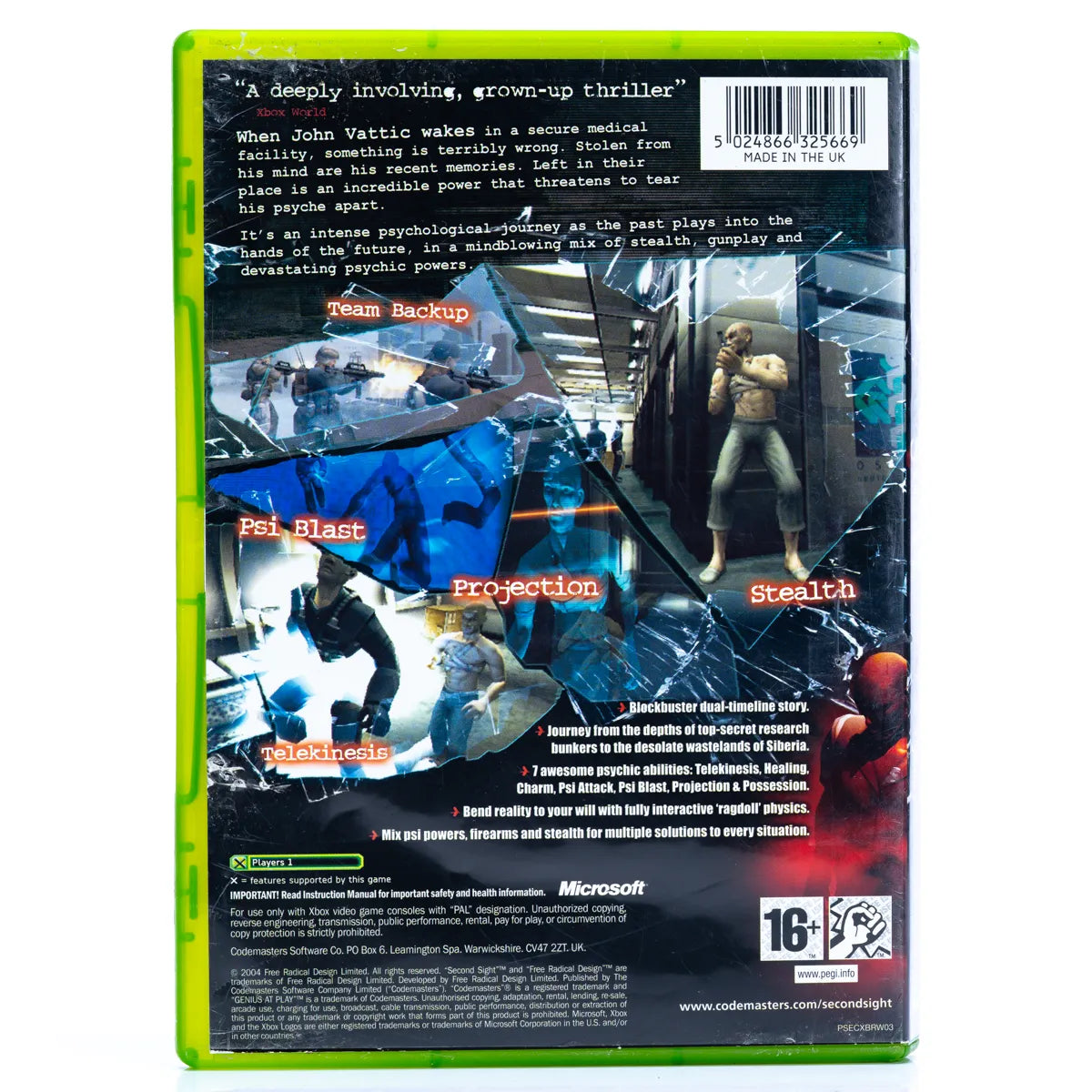 Second Sight - Xbox