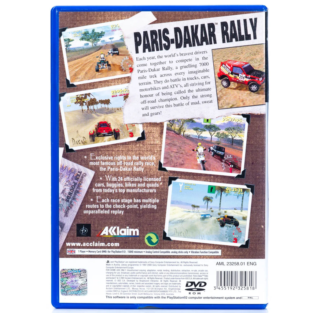 Paris Dakar Rally - PS2