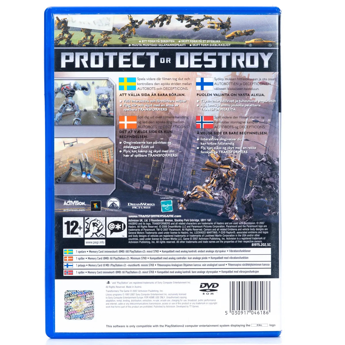 Transformers: The Game - PS2