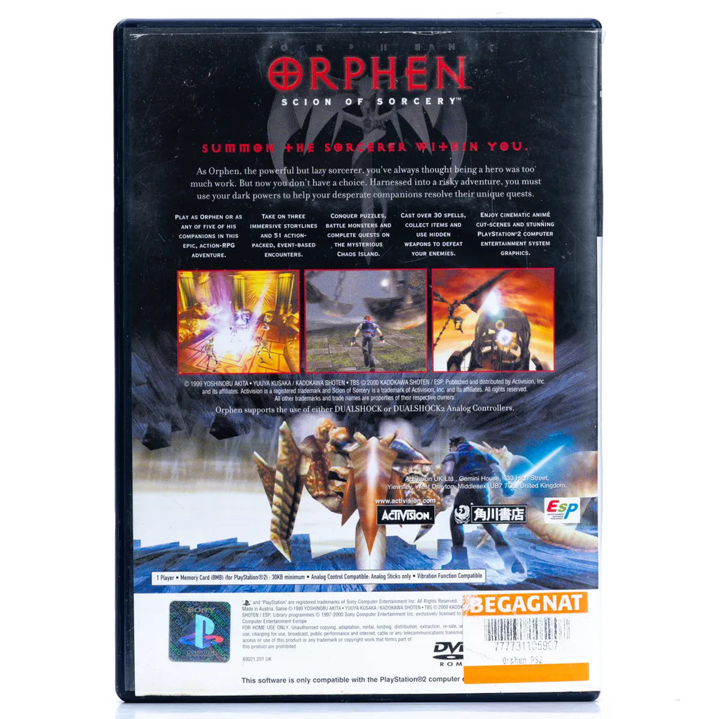 Orphen: Scion of Sorcery - PS2