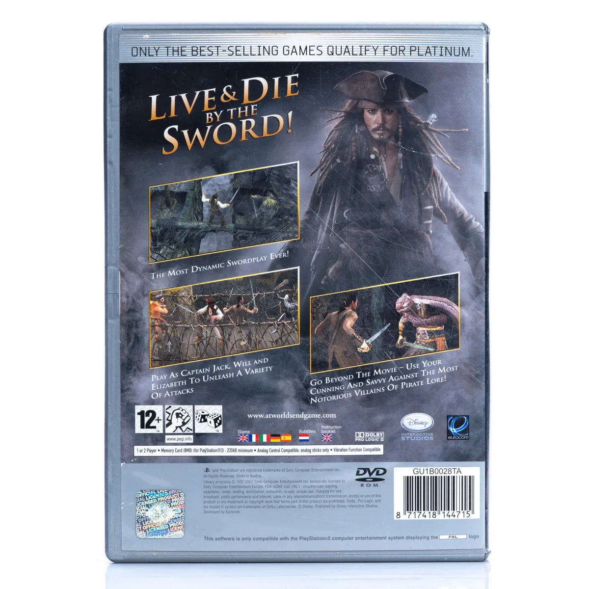 Pirates of the Caribbean: The Legend of Jack Sparrow (Platinum) - PS2