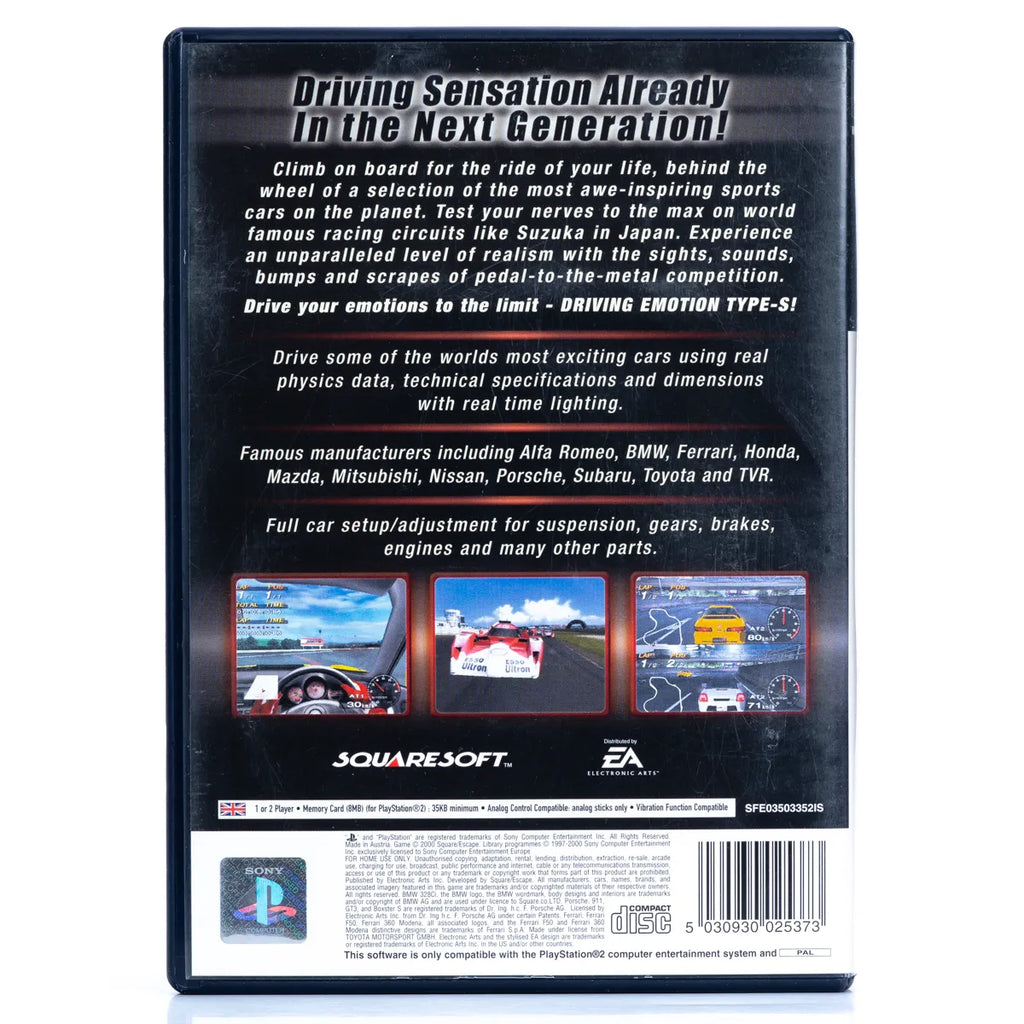 Driving Emotions Type S - PS2