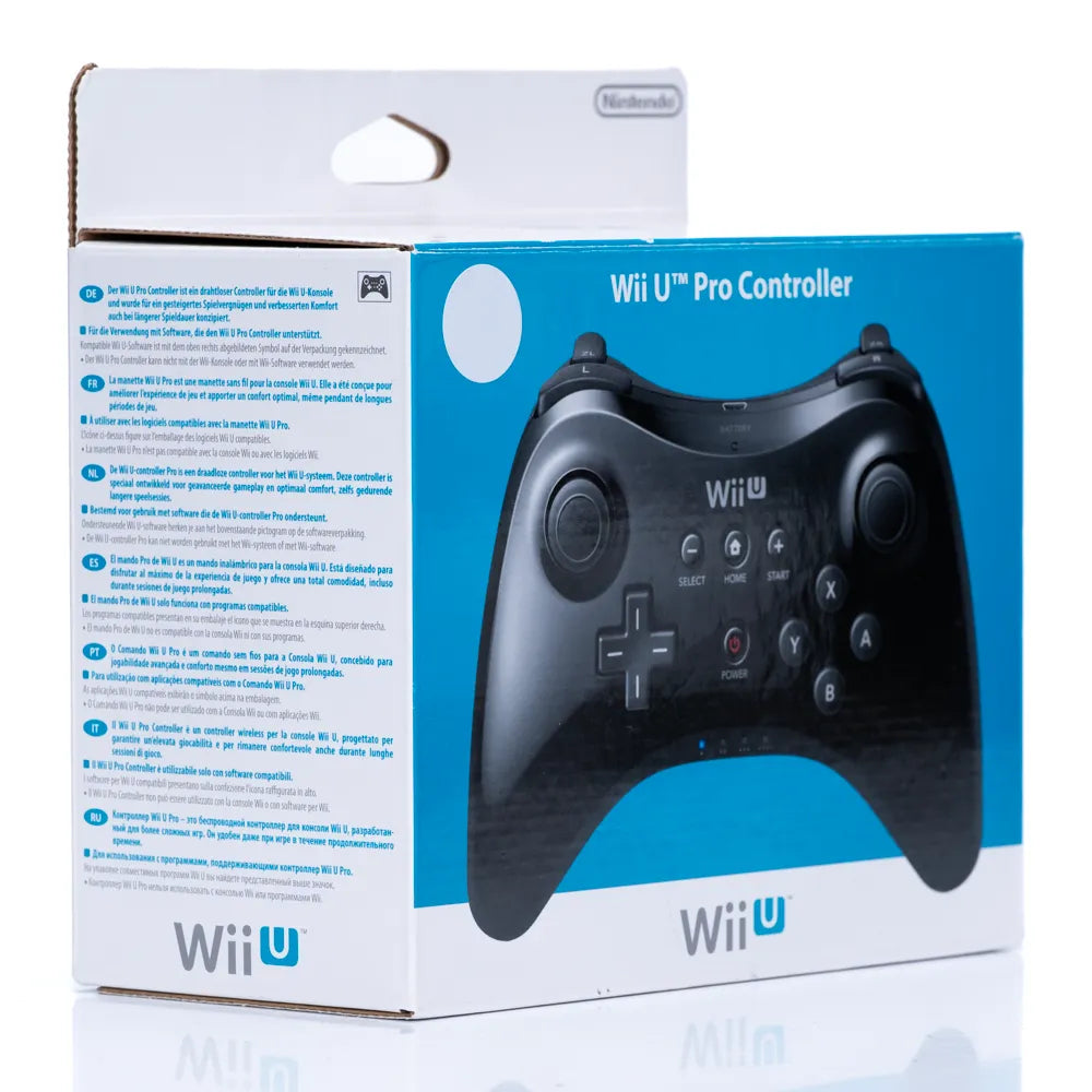 Wii U Pro Controller Sort - Original i Eske