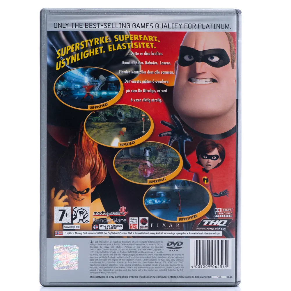 Disney De Utrolige Platinum - (PS2)
