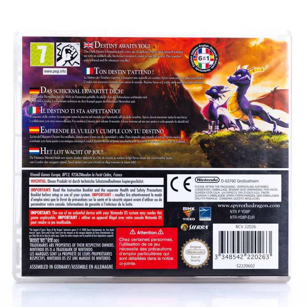 Spyro: Dawn of the Dragon DS (kun kassett)