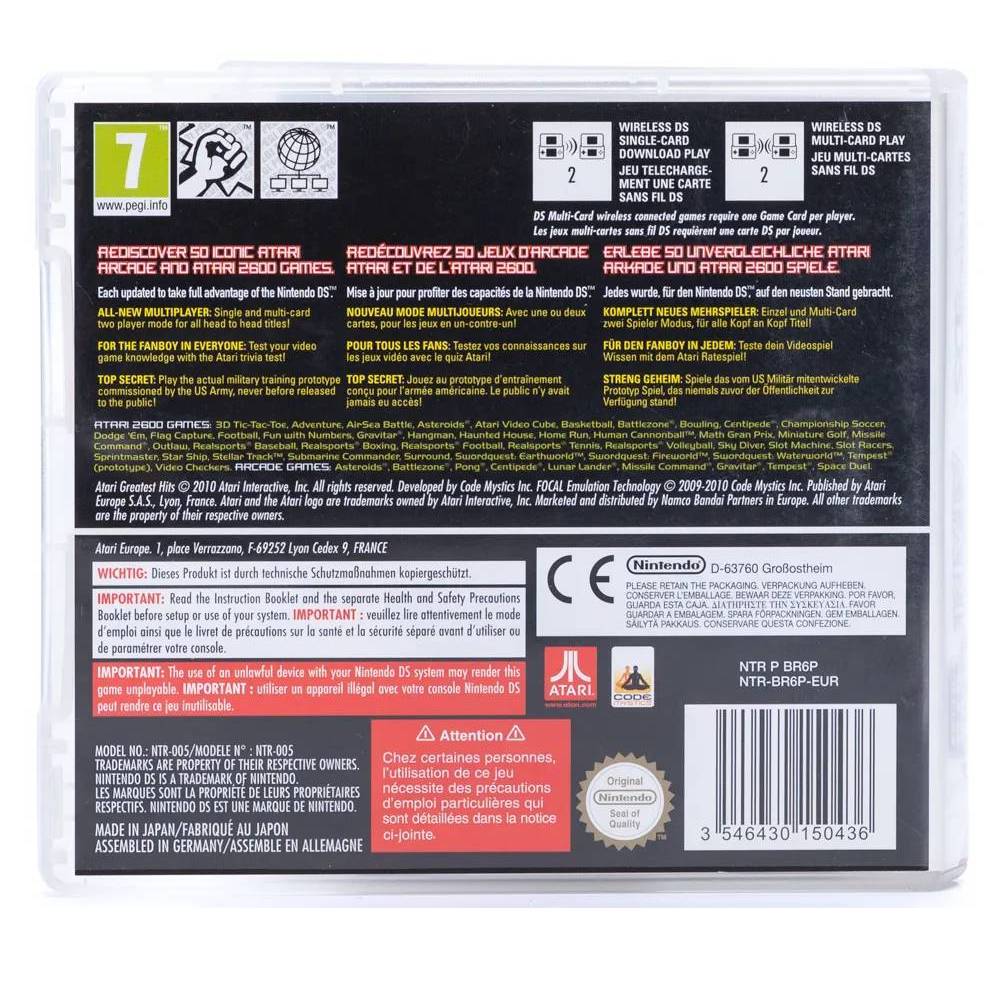Atari Greatest Hits Volume 1 DS