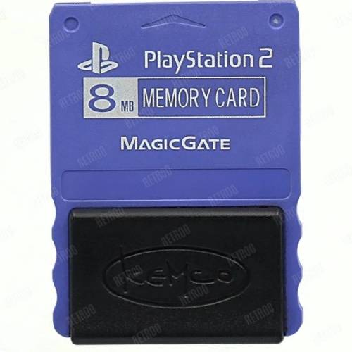 Kemco PlayStation2 Licensed 8MB Memory Card Blue MagicGate