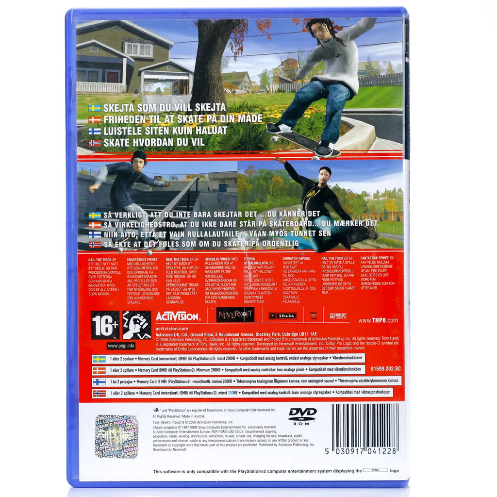 Tony Hawk's Project 8 - PS2