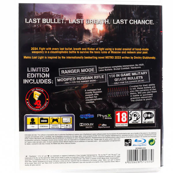 Metro: Last Light (Limited Edition)