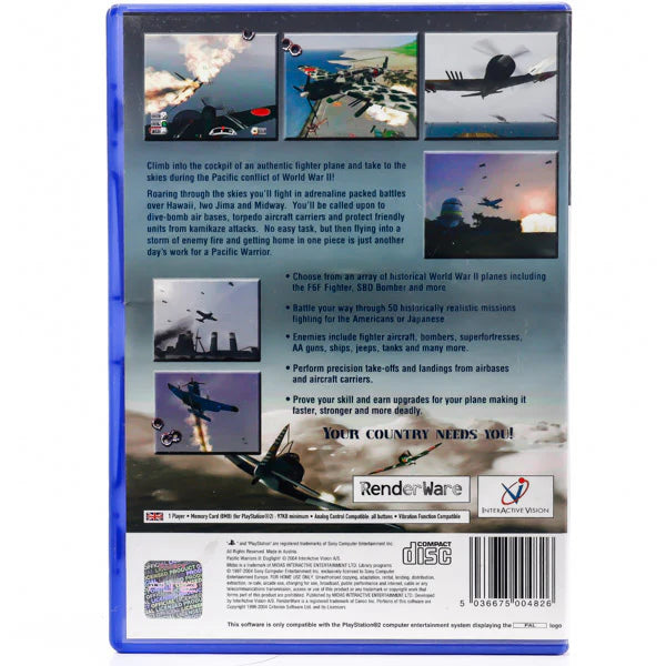 Pacific Warriors 2: Dogfight - PS2